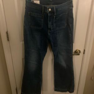 High waist flare jean